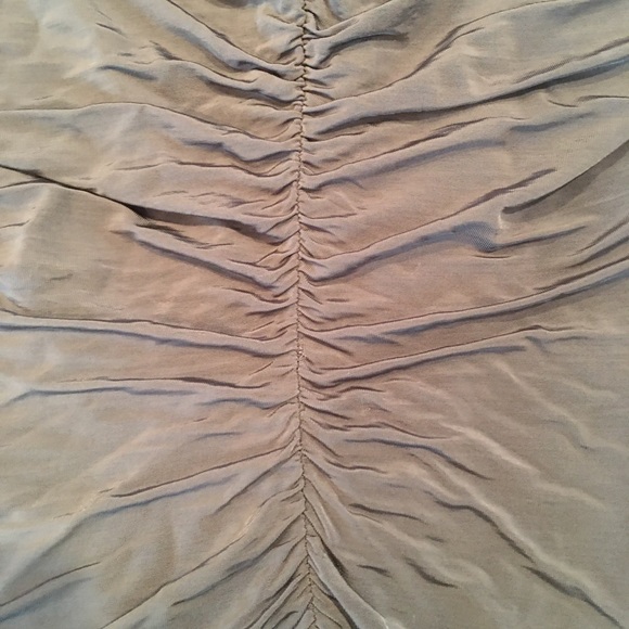 🔴EUC H&M slate grey ruched dress size Medium - Picture 4 of 5